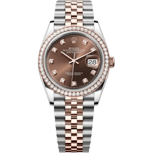 Rolex Datejust 36 Stainless Steel - Everose - Diamond / Chocolate - Diamond / Jubilee 126281RBR-0041