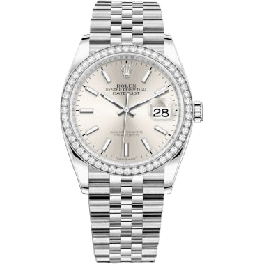 Rolex Datejust 36 Stainless Steel / Diamond / Silver / Jubilee 126284RBR-0005