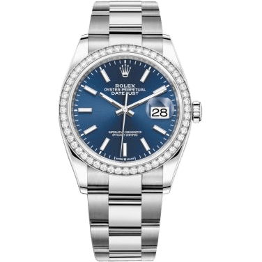 Rolex Datejust 36 Stainless Steel / Diamond / Blue / Oyster 126284RBR-0010
