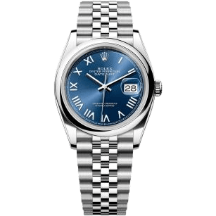 Rolex Datejust 36 Stainless Steel - Domed / Blue Roman / Jubilee 26200-0029