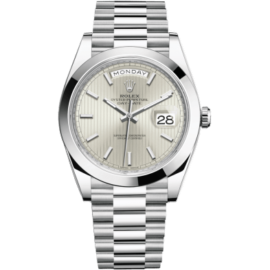 Day-Date 40 Platinum / Silver Tuxedo