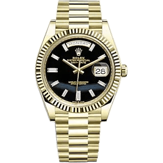 Rolex Day-Date 40 Yellow Gold / Onyx 228238-0059