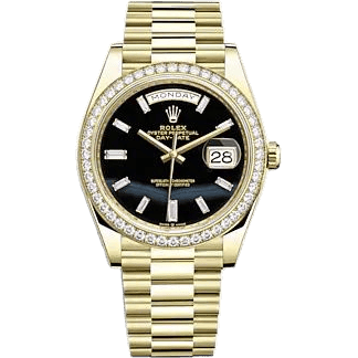 Rolex Day-Date 40 Yellow Gold - Diamond / Onyx 228348RBR-0039