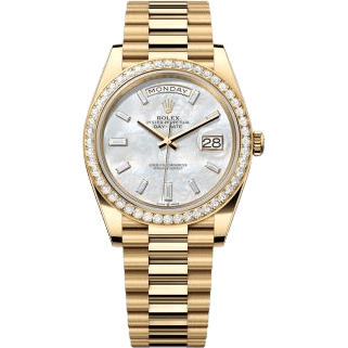 Rolex Day-Date 40 Yellow Gold - Diamond / MOP - Baguette 228348RBR-0046