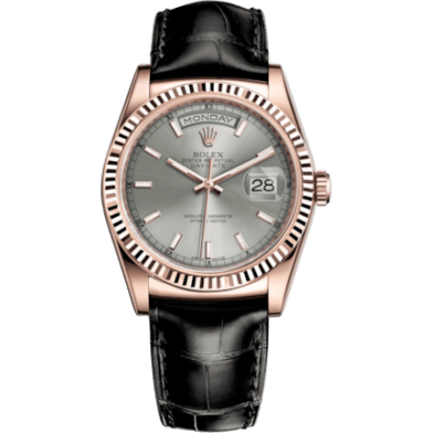 Rolex Day-Date 36 Everose / Strap / Rhodium 118135-0005