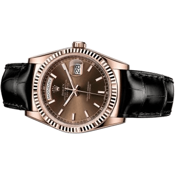 Rolex Day-Date 36 Everose / Strap / Chocolate 118135-0019