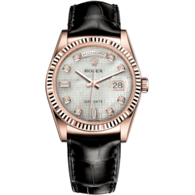 Day-Date 36 Everose Fluted / Strap / Oxford MOP
