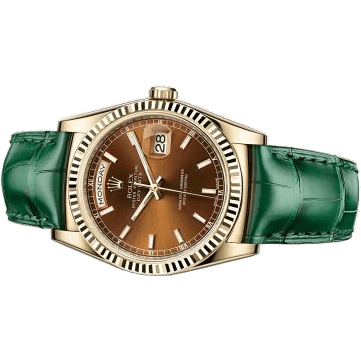 Rolex Day-Date 36 Yellow Gold / Strap / Cognac 118138-0057