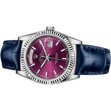 Rolex Day-Date 36 White Gold / Strap / Cherry 118139-0060