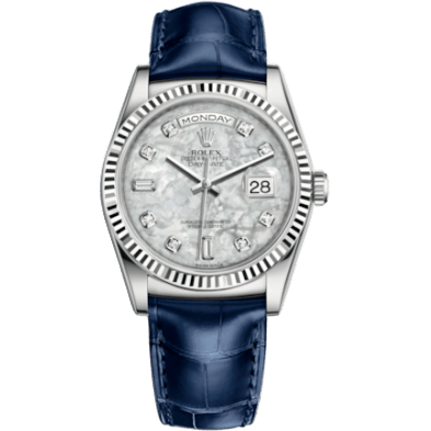 Rolex Day-Date 36 White Gold / Strap / MOP 118139-0090