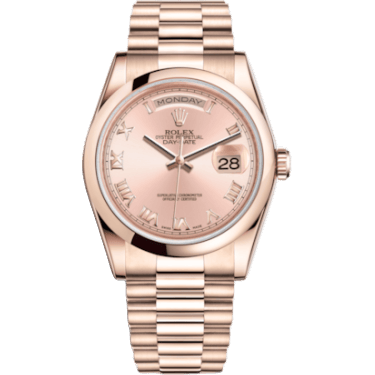 Day-Date 36 Everose Domed / President / Pink Roman
