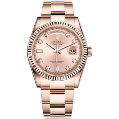 Day-Date 36 Everose Fluted / Oyster / Pink Diamonds