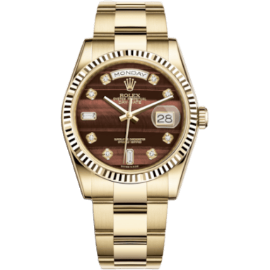 Rolex Day-Date 36 Yellow Gold Fluted / Oyster / Bull's Eye 118238-0420