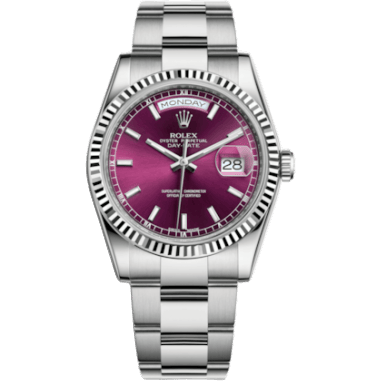 Rolex Day-Date 36 White Gold / Oyster / Cherry 118239-0304