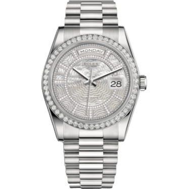 Day-Date 36 Platinum Diamonds / President / MOP Carousel