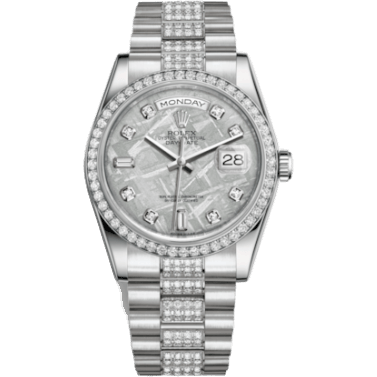 Day-Date 36 Platinum Diamonds / President Diamonds / Ice Blue Diamond