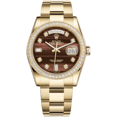 Rolex Day-Date 36 Yellow Gold Diamonds / Oyster / Bull's Eye 118348-0162