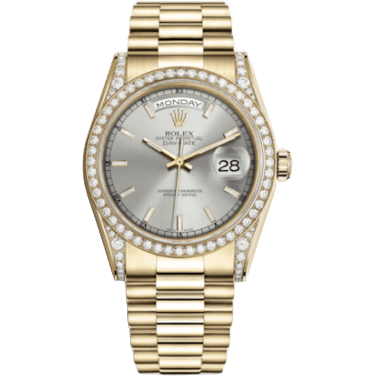 Rolex Day-Date 36 Yellow Gold Diamonds / President / MOP 118388-0112