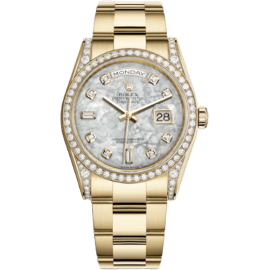 Rolex Day-Date 36 Yellow Gold Diamond / Oyster / MOP 118388-0119