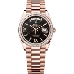 Day-Date 36 Everose Gold - Baguette / Eisenkiesel / President