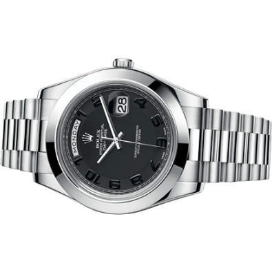 Day-Date II Platinum Black Arabic