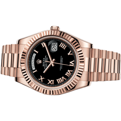 Day-Date II Everose Black Roman