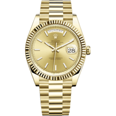 Rolex Day-Date 40 Yellow Gold - Fluted / Champagne 228238-0003