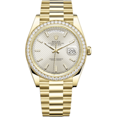 Rolex Day-Date 40 Yellow Gold / Diamond / Silver 228348RBR-0005
