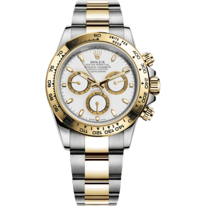 Cosmograph Daytona Stainless Steel / Yellow Gold / White