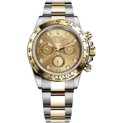 Cosmograph Daytona Stainless Steel / Yellow Gold / Champagne Diamond