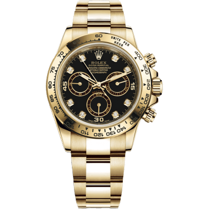 Rolex Cosmograph Daytona Yellow Gold / Black Diamond 116508-0008