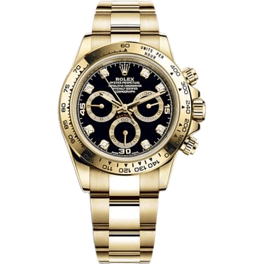 Rolex Cosmograph Daytona Yellow Gold / Black - Diamond 116508-0016