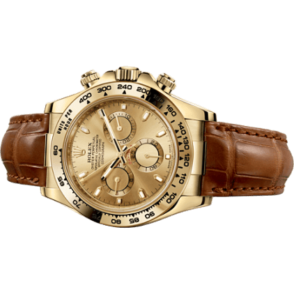 Rolex Cosmograph Daytona Yellow Gold / Champagne / Strap 116518-0131