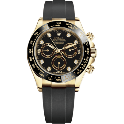 Cosmograph Daytona Yellow Gold / Cerachrom / Black-Diamond / Oysterflex