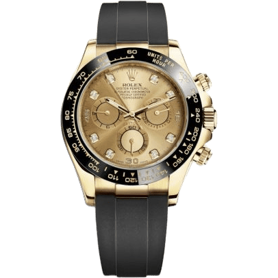 Cosmograph Daytona Yellow Gold / Cerachrom / Champagne Diamond / Oysterflex