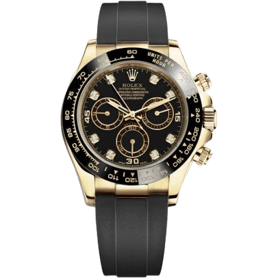 Rolex Cosmograph Daytona Yellow Gold / Cerachrom / Black-Diamond / Oysterflex 116518LN-0046