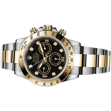 Rolex Daytona Rolesor Black Diamond 116523-0043