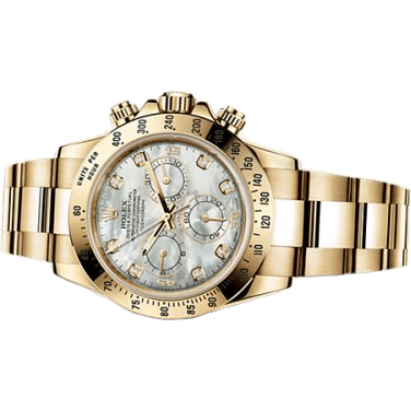 Rolex Daytona Yellow Gold Mother of Pearl Diamonds 116528-0032