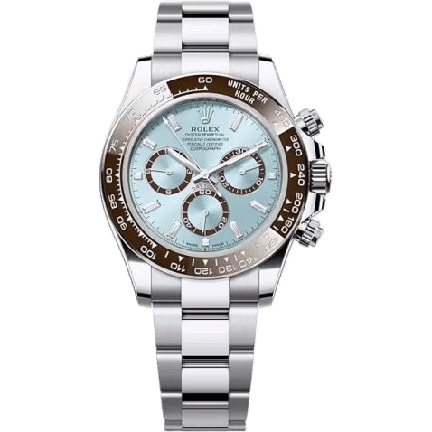 Cosmograph Daytona Platinum - Cerachrom / Ice Blue - Baguette / Oyster