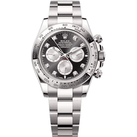 Cosmograph Daytona White Gold / Black - Steel - Diamond / Oyster