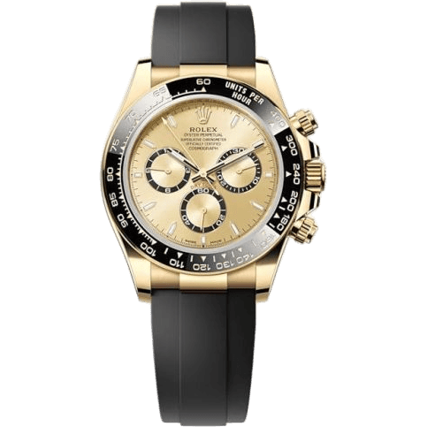 Rolex Cosmograph Daytona Yellow Gold - Cerachrom / Golden / Oysterflex 126518LN-0010