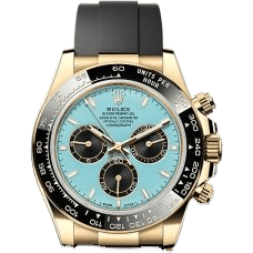 Rolex Cosmograph Daytona Yellow Gold - Cerachrom / Turquoise / Oysterflex 126518LN-0014