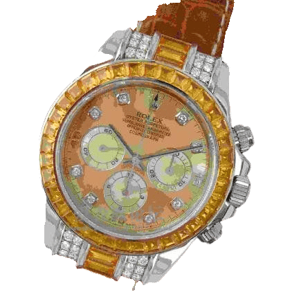 Rolex Daytona White Gold Sapphire Strap 16559saco