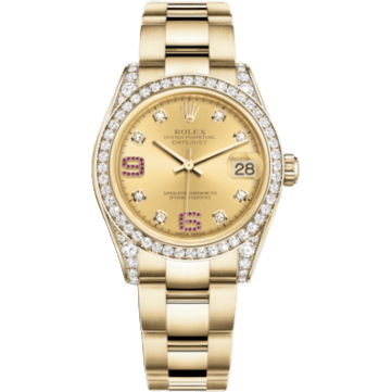 Rolex Datejust 31 Yellow Gold Diamond / Oyster/ Champagne Diamond 178158-0072