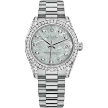 Rolex Datejust 31 White Gold Diamond / President / Meteorite 178159-0021