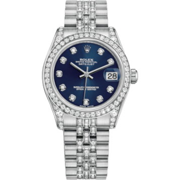 Rolex Datejust 31 White Gold Diamond / Jubilee Diamond / Blue Diamond 178159-0059