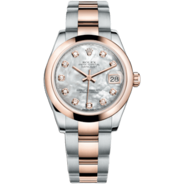 Datejust 31 Rolesor Everose Domed / Oyster / MOP