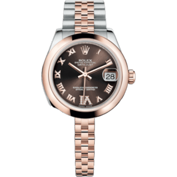 Datejust 31 Rolesor Everose Domed / Jubilee / Chocolate Roman