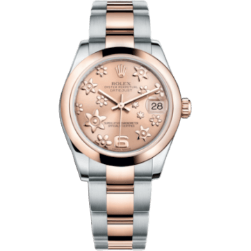 Datejust 31 Rolesor Everose Domed / Oyster / Pink Floral