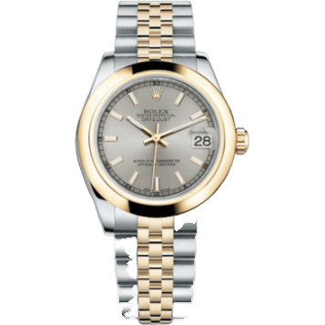 Rolex Datejust 31 Rolesor Yellow Domed / Jubilee / Silver 178243-0002